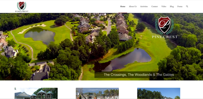 Golf Course Community Resort Website